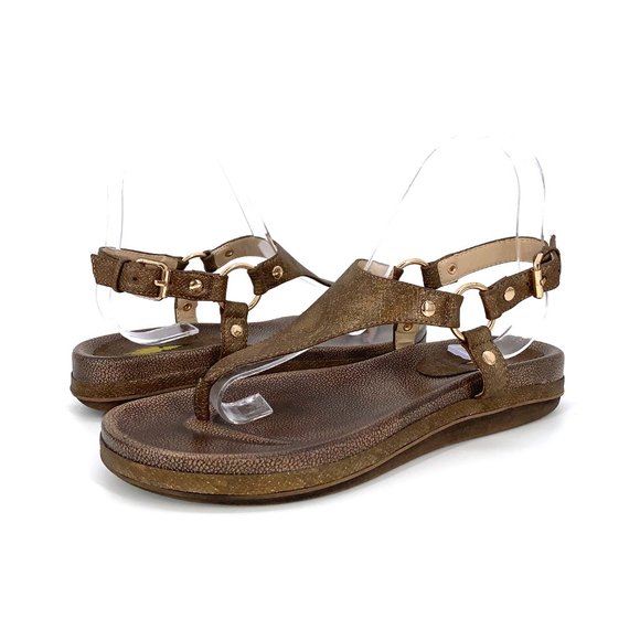 Volatile Aura Brown Thong Sandals